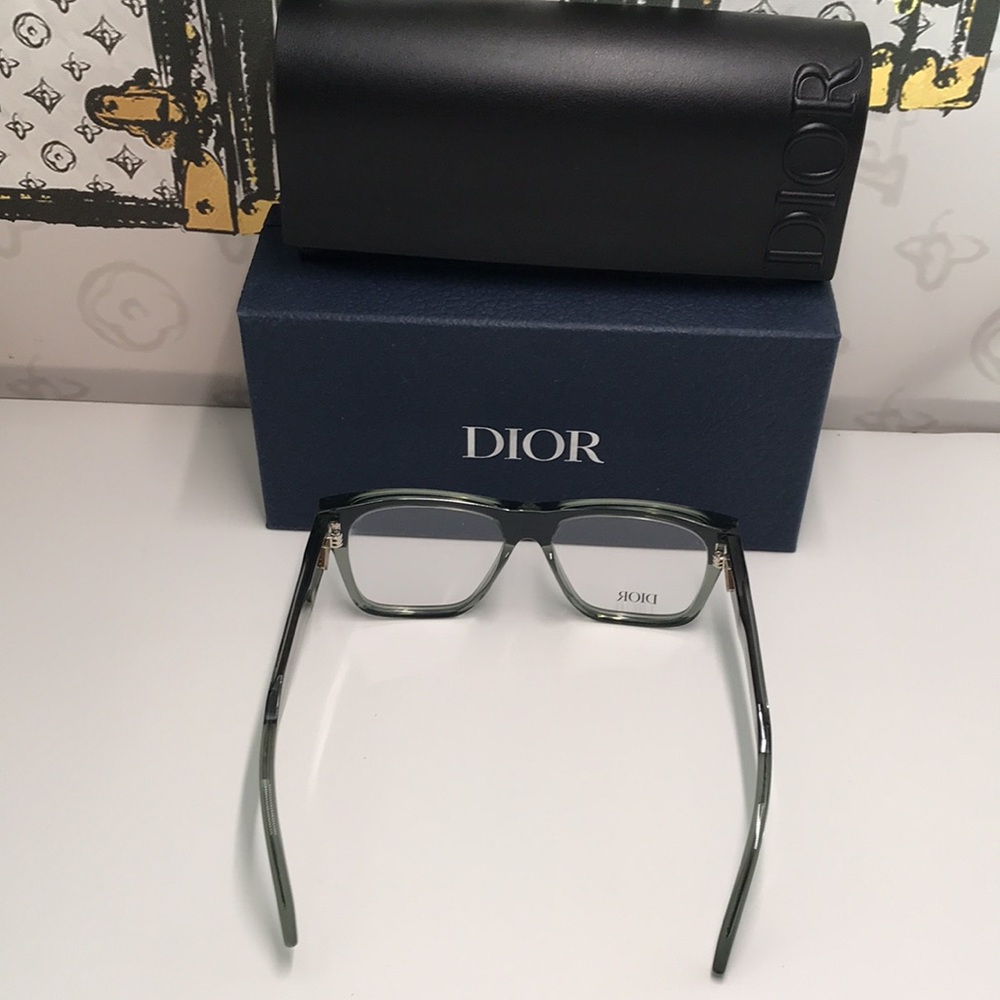 New Authentic Dior Square/Rectangle Green CD DIAMONDO S61 - Picture 8 of 15